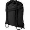 Oriole RPET-tas met trekkoord en voorvak met ritssluiting, 5 liter 
