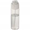 Theron 700 ml RCS-waterfles van gerecycled plastic met een deksel met dubbele functie en een uitklapbaar rietje 