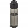 Theron 700 ml RCS-waterfles van gerecycled plastic met een deksel met dubbele functie en een uitklapbaar rietje 