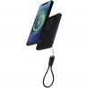 SMART 5000 mah powerbank van gerecycled plastic met magneetsluiting en lanyard 