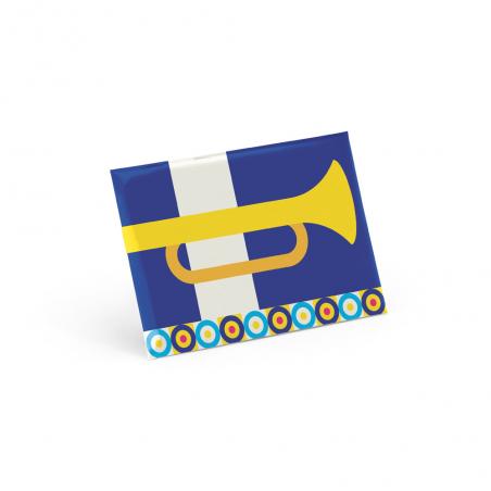 Rechthoekig horizontale pin insigne Button pin 14