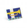 Rechthoekig horizontale pin insigne Button pin 14