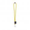 Set lanyard tube long ø 7 mm met 55 mm dvormige karabijnhaak en ø 7 mm veiligheidssluiting 