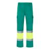 Tweekleurige broek van keperstof 210gm² gevoerd met meerdere zakken van katoen 20% en polyester 80% Vl athena