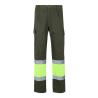 Tweekleurige broek van keperstof 210gm² gevoerd met meerdere zakken van katoen 20% en polyester 80% Vl athena