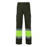 Tweekleurige keperbroek met meerdere zakken 210gm² van katoen 20% en polyester 80% Vl poseidon