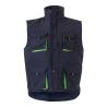 Gewatteerd vest tweekleurig met meerdere zakken 120gm² van polyester 100% Vl nergal