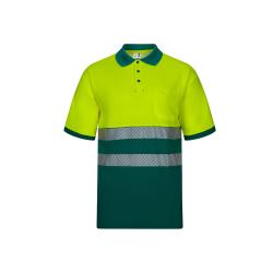 Tweekleurig piqué poloshirt...