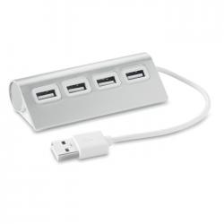 Usb hub 4 poorten Aluhub