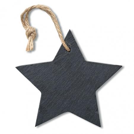 Kerstster hanger van leisteen Slatestar