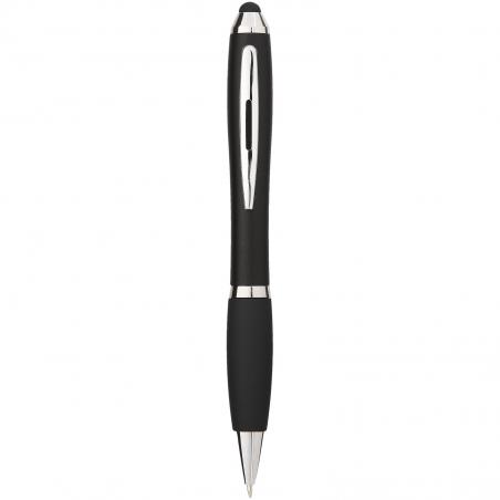 Nash stylus balpen met gekleurde houder en zwarte grip 